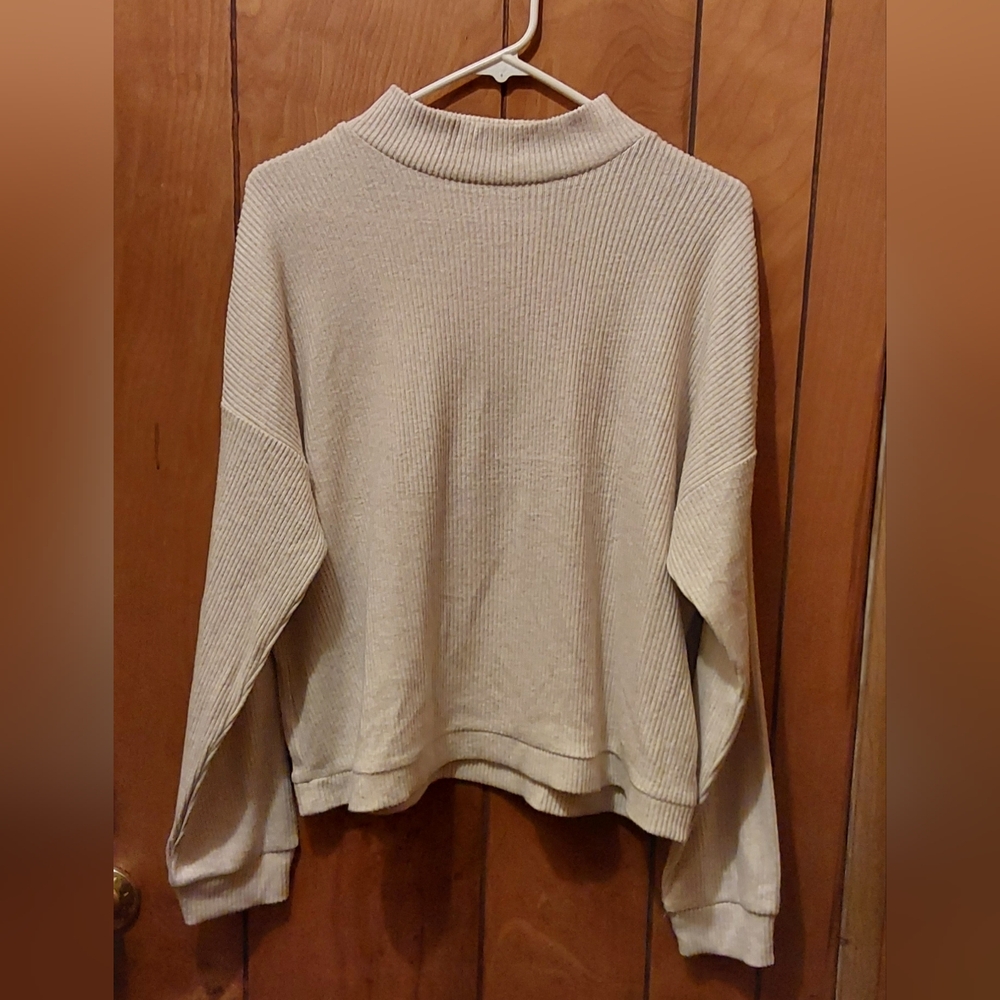 Women’s Lucky Brand Cream Mock Turtleneck Sweater